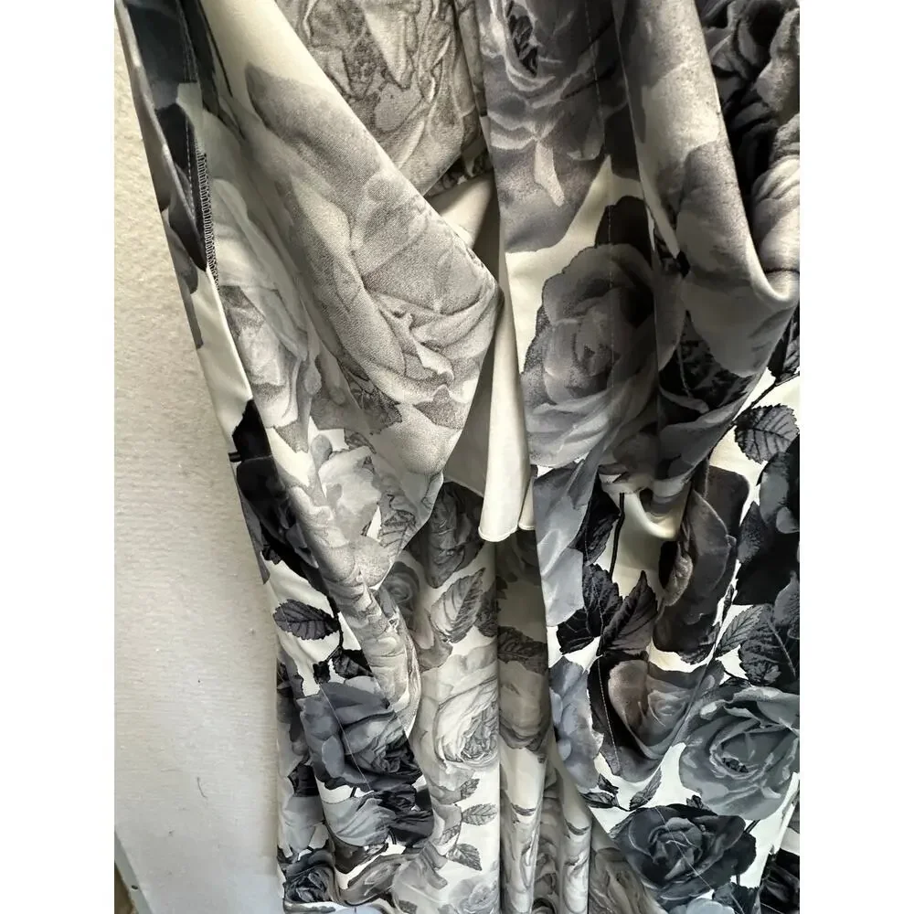 Speechless High Low Floral Gown Black Bodice White Rose Skirt 3 Whimsigoth Fairy